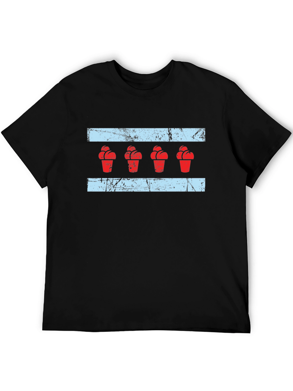 Chicago Ice Cream Flag Graphic Tee