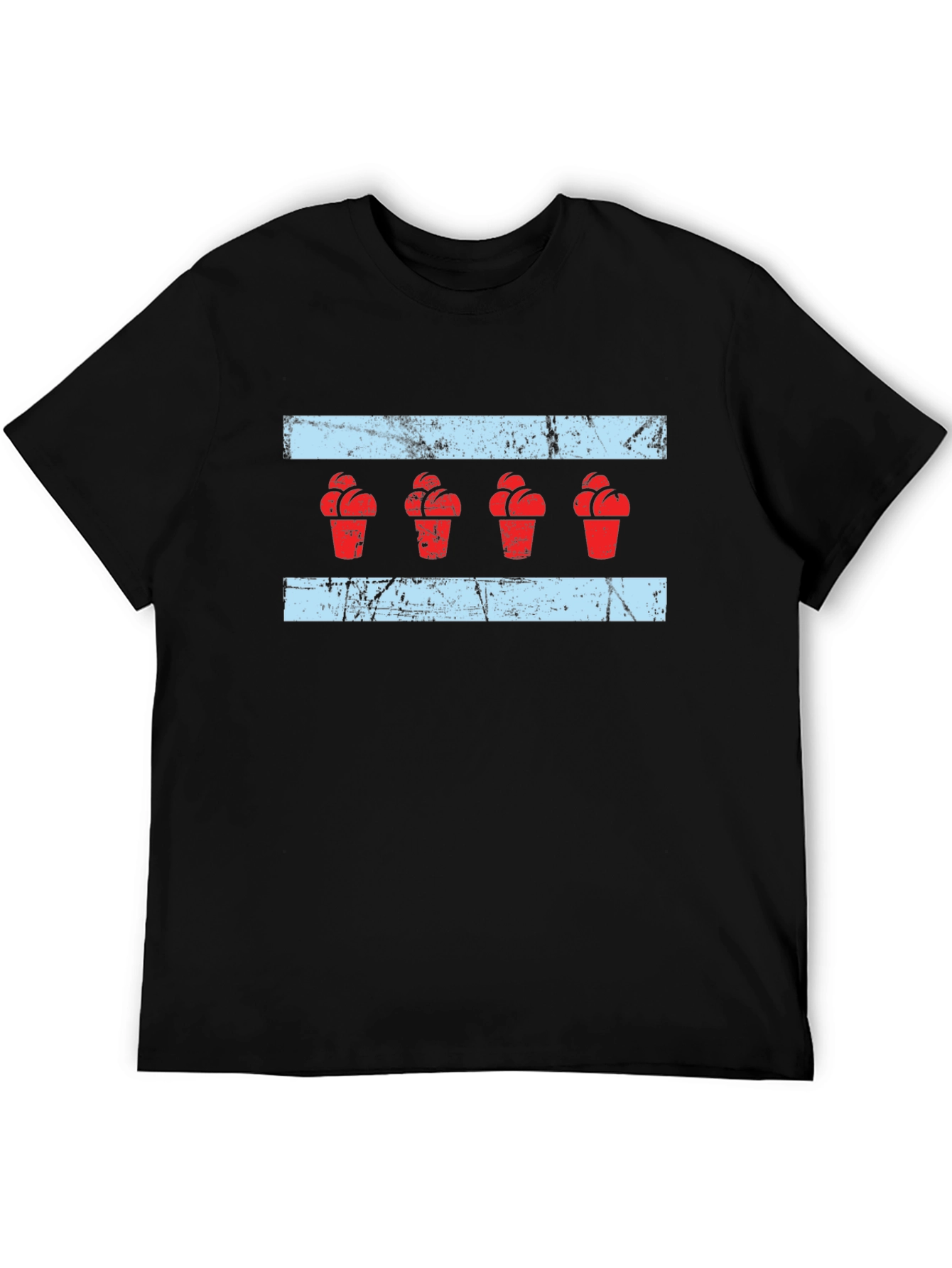 Chicago Ice Cream Flag Graphic Tee