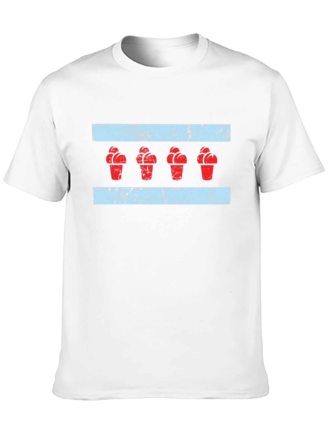 Chicago Ice Cream Flag Graphic Tee