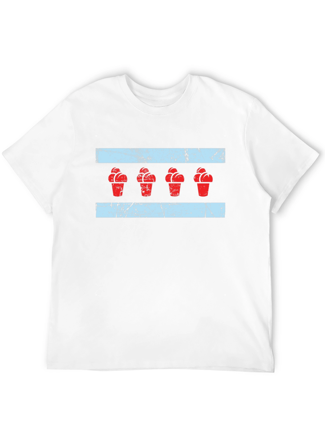 Chicago Ice Cream Flag Graphic Tee