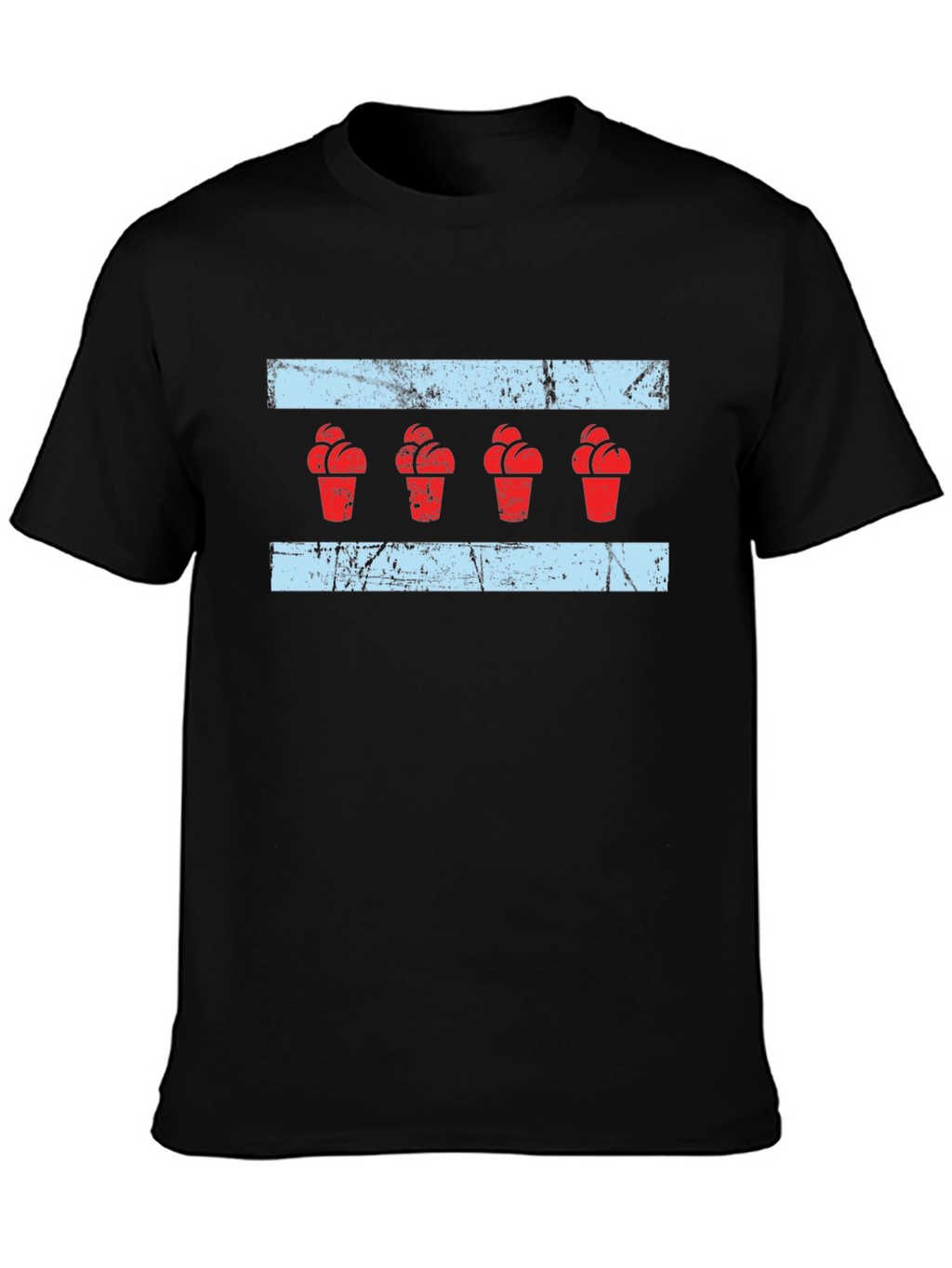 Chicago Ice Cream Flag Graphic Tee