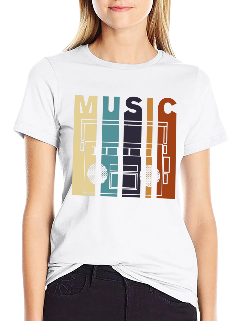 Retro Music Cassette Tape Graphic T-Shirt