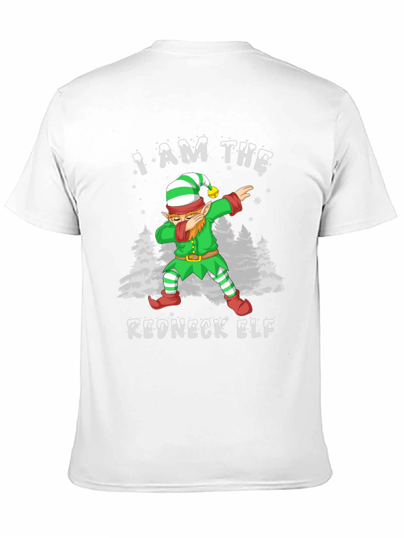 I Am The Redneck Elf Dabbing Funny T-Shirt