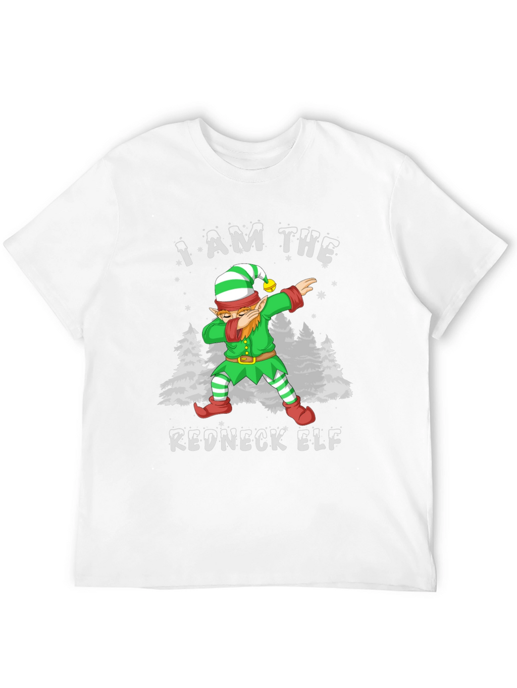 I Am The Redneck Elf Dabbing Funny T-Shirt