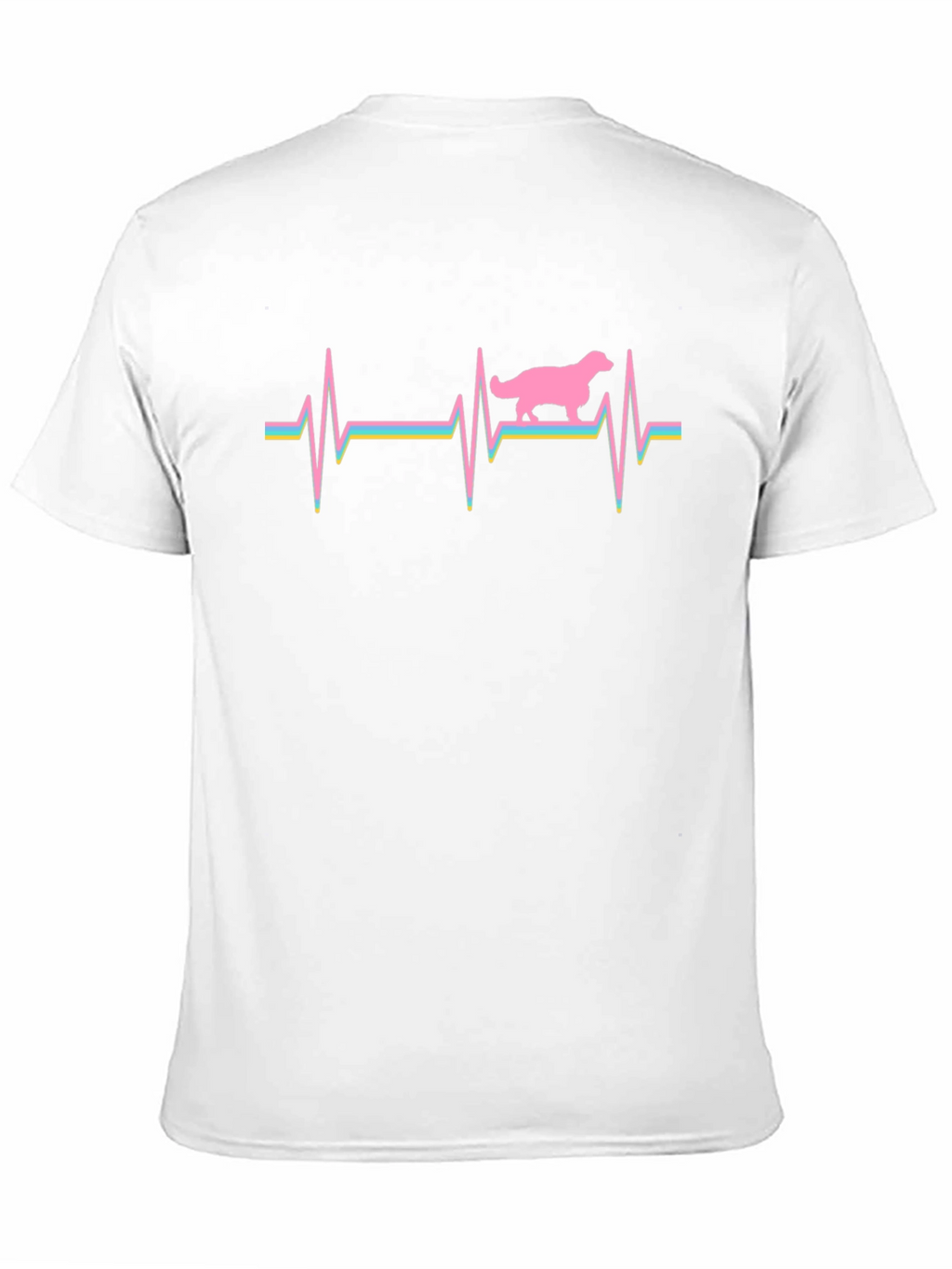 Dog Heartbeat Graphic T-Shirt - Unisex Cotton Tee