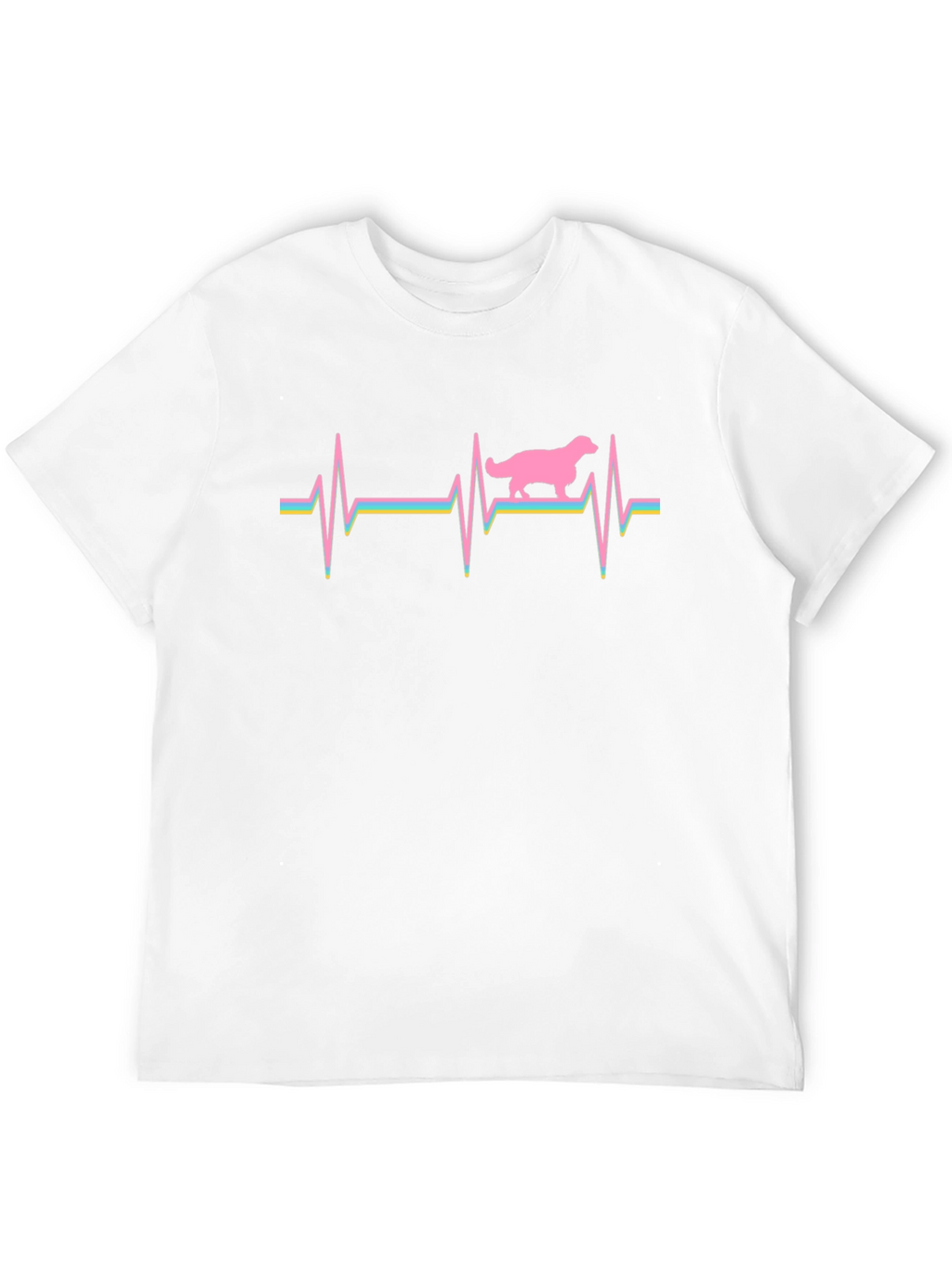 Dog Heartbeat Graphic T-Shirt - Unisex Cotton Tee