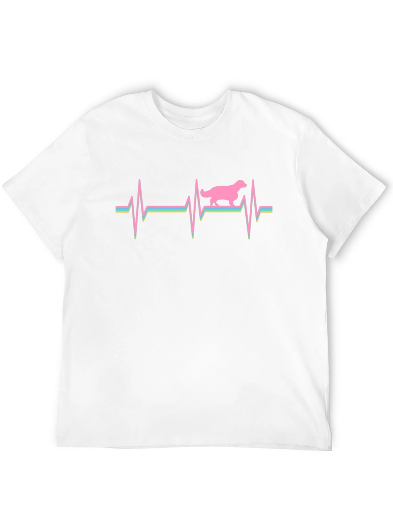 Dog Heartbeat Graphic T-Shirt - Unisex Cotton Tee