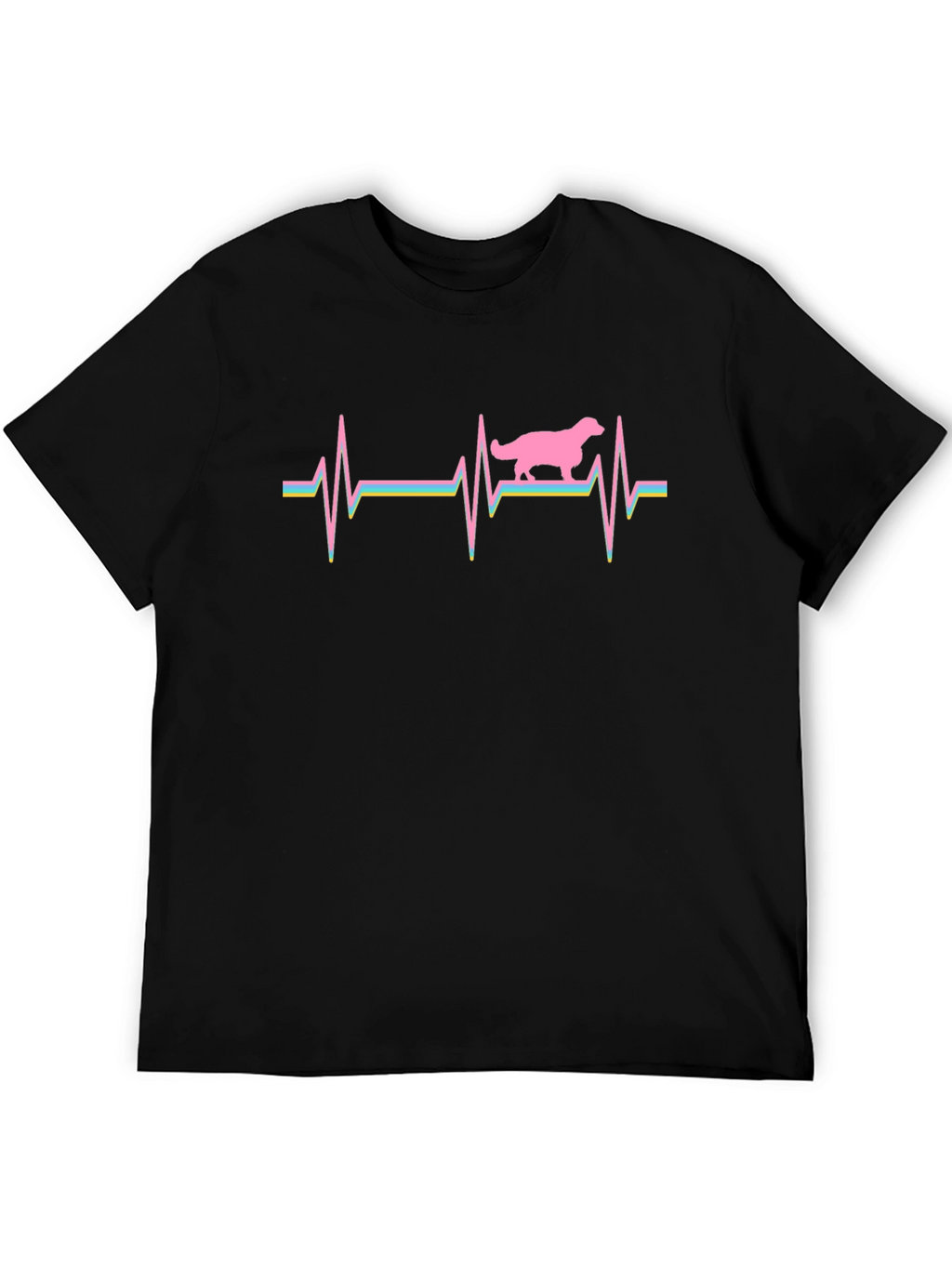 Dog Heartbeat Graphic T-Shirt - Unisex Cotton Tee