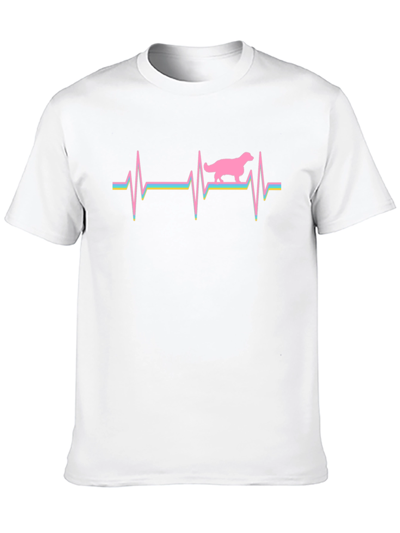 Dog Heartbeat Graphic T-Shirt - Unisex Cotton Tee
