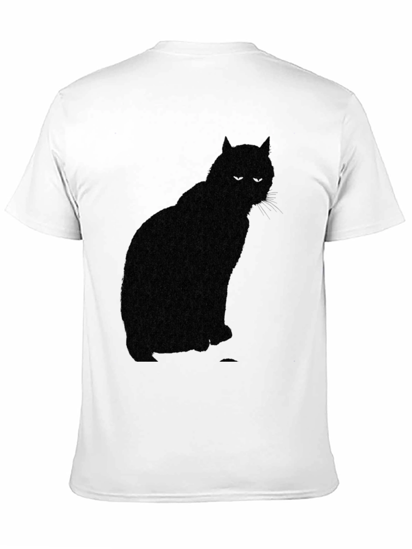 Black Cat Silhouette Mens T-Shirt
