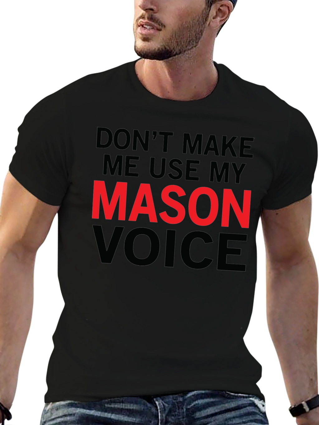 Mason Voice T-Shirt - Funny Warning Tee