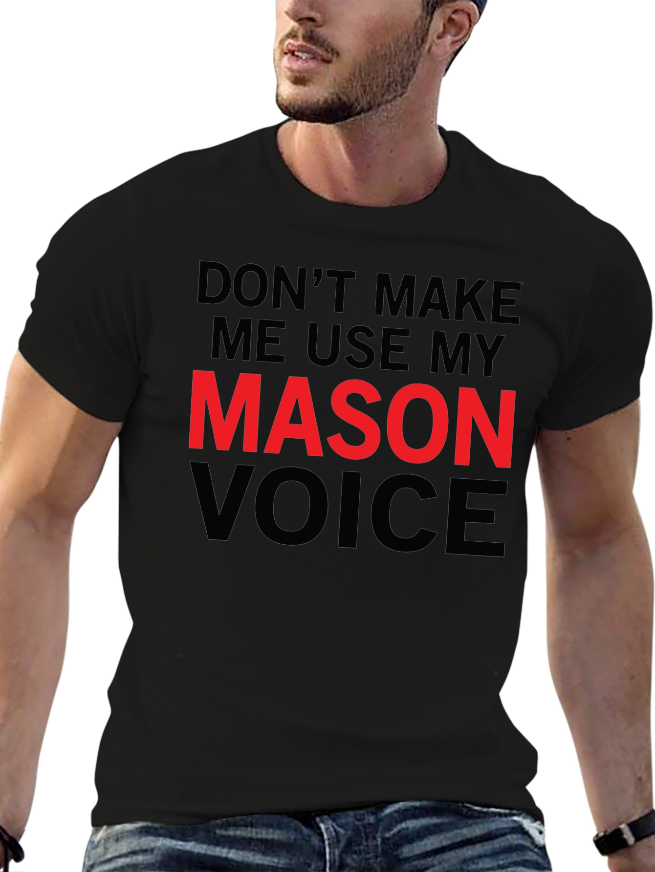 Mason Voice T-Shirt - Funny Warning Tee