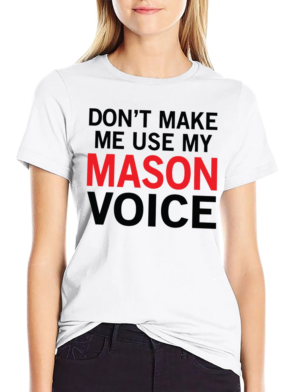 Mason Voice T-Shirt - Funny Warning Tee
