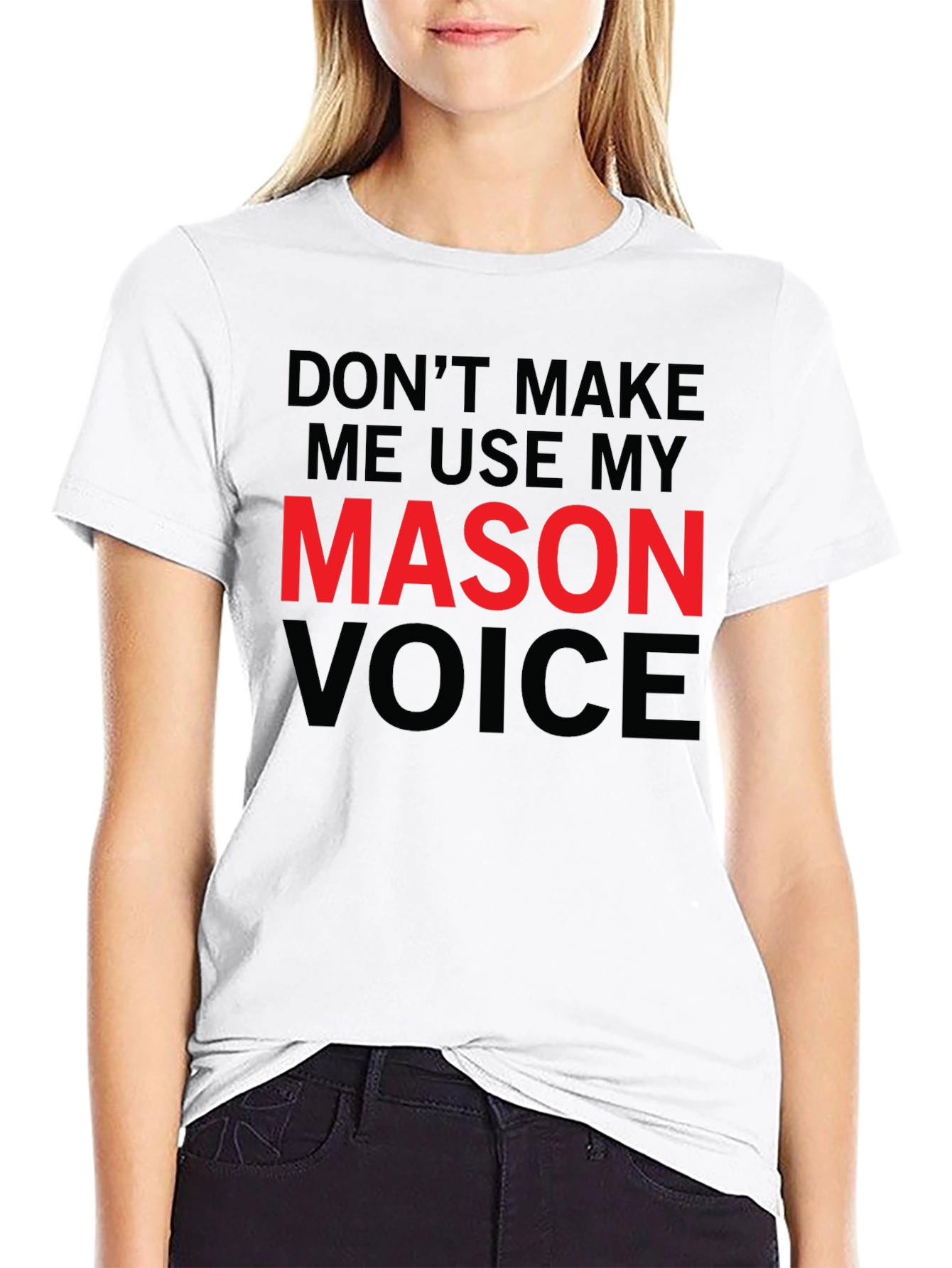 Mason Voice T-Shirt - Funny Warning Tee