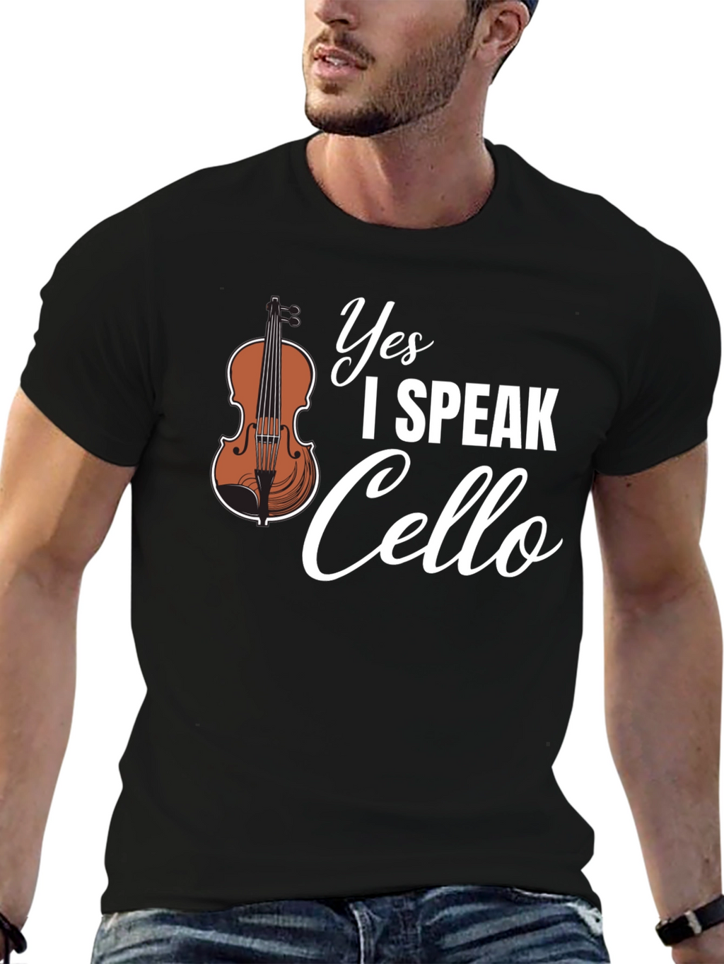 Yes I Speak Cello Musician T-Shirt
