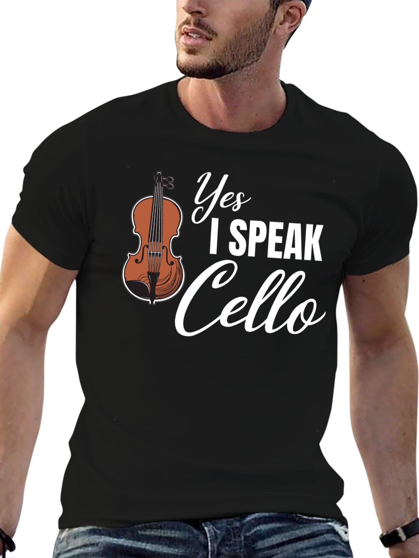 Yes I Speak Cello Musician T-Shirt