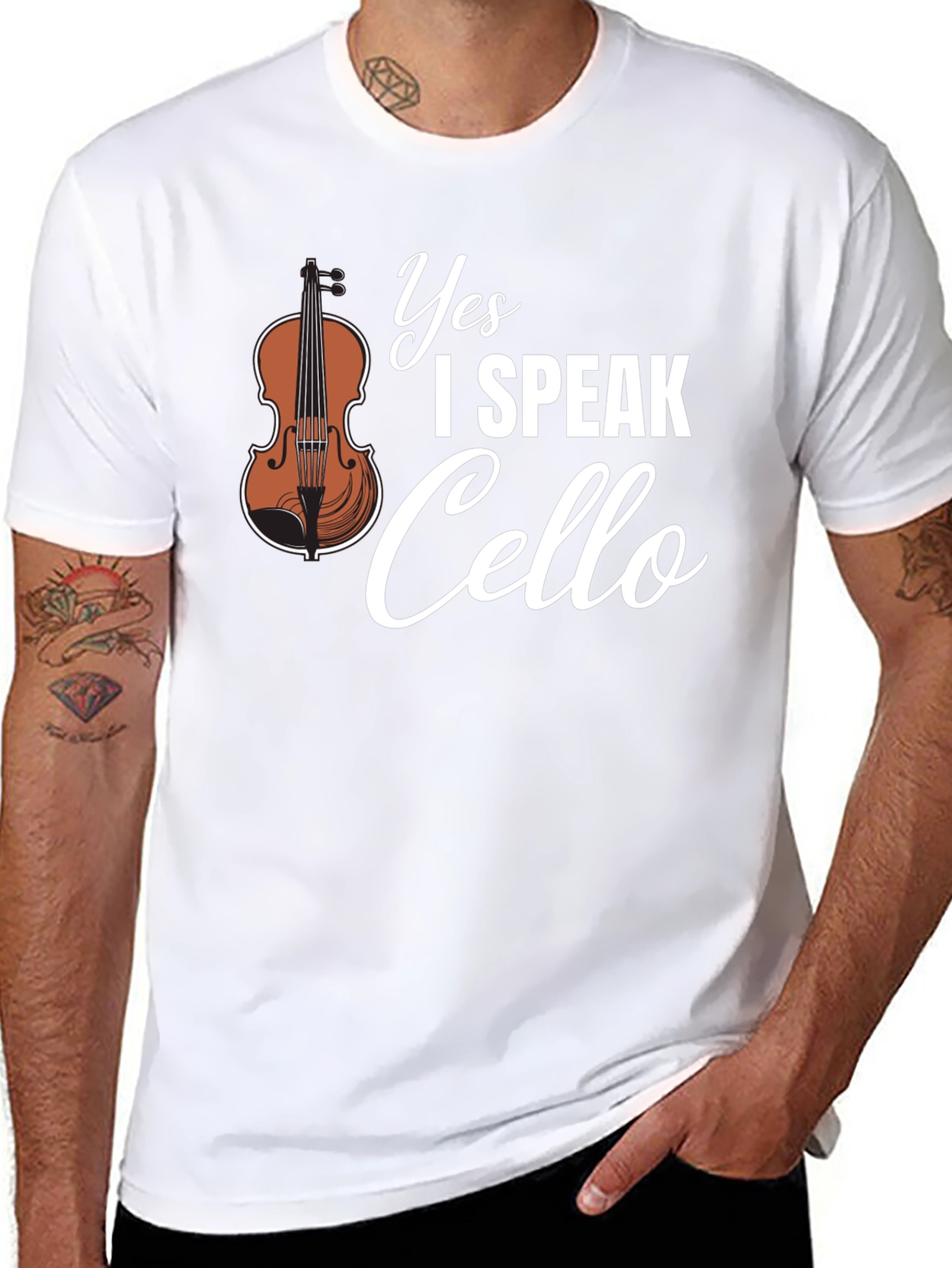 Yes I Speak Cello Musician T-Shirt