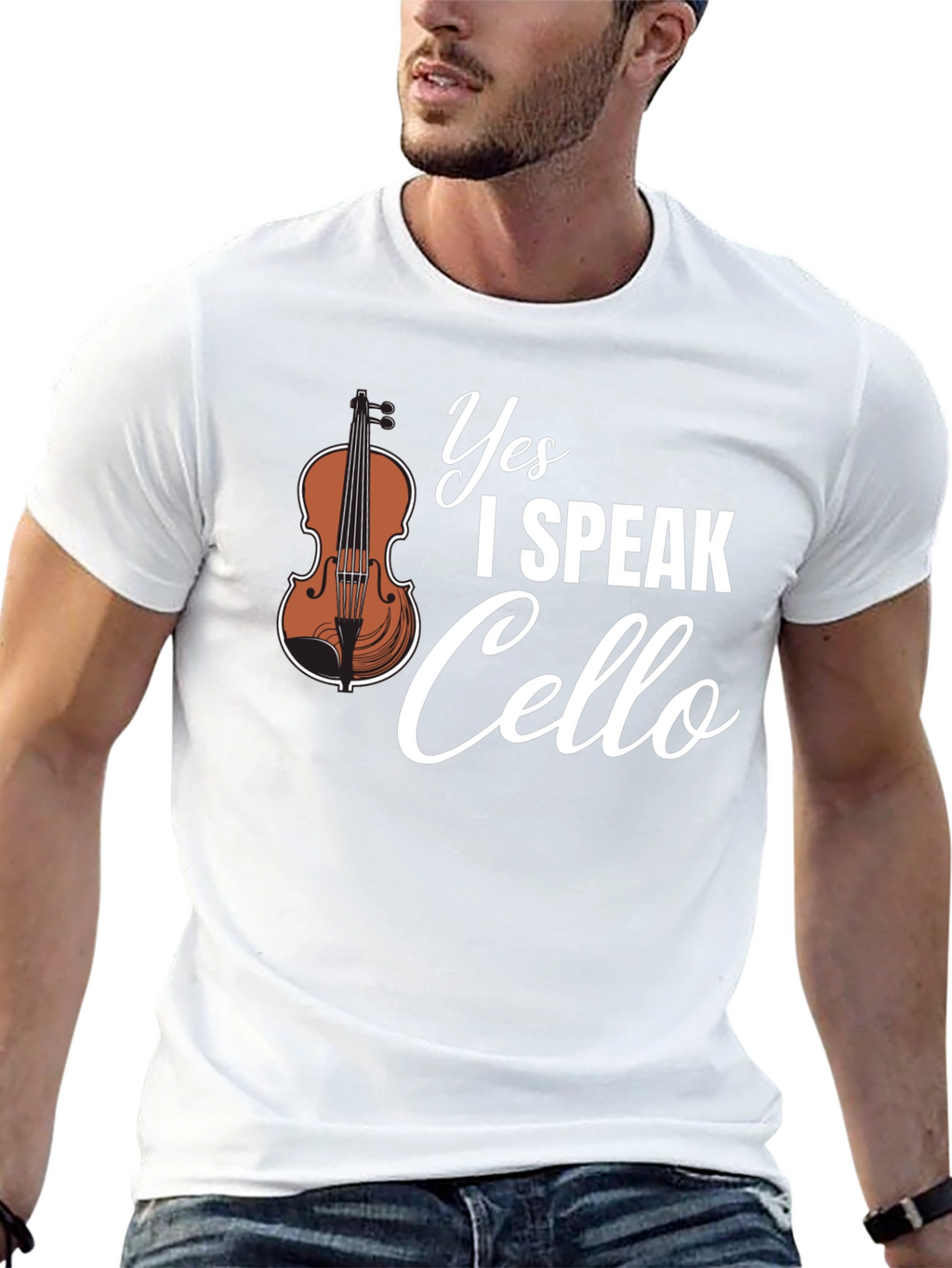 Yes I Speak Cello Musician T-Shirt