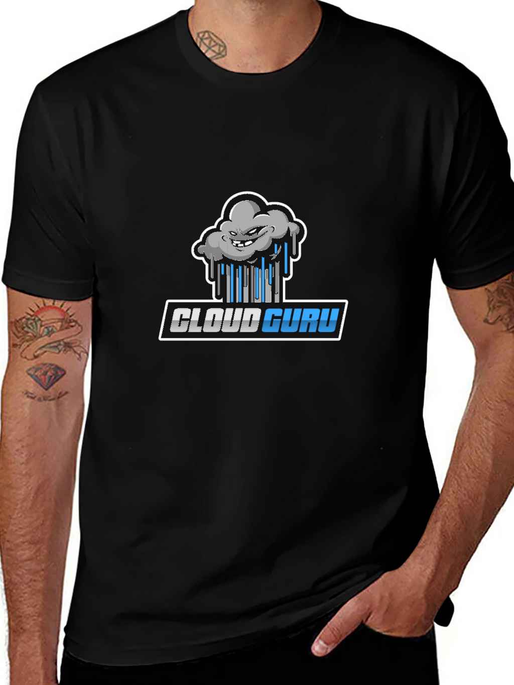 Cloud Guru Black T-Shirt - Tech Inspired Design