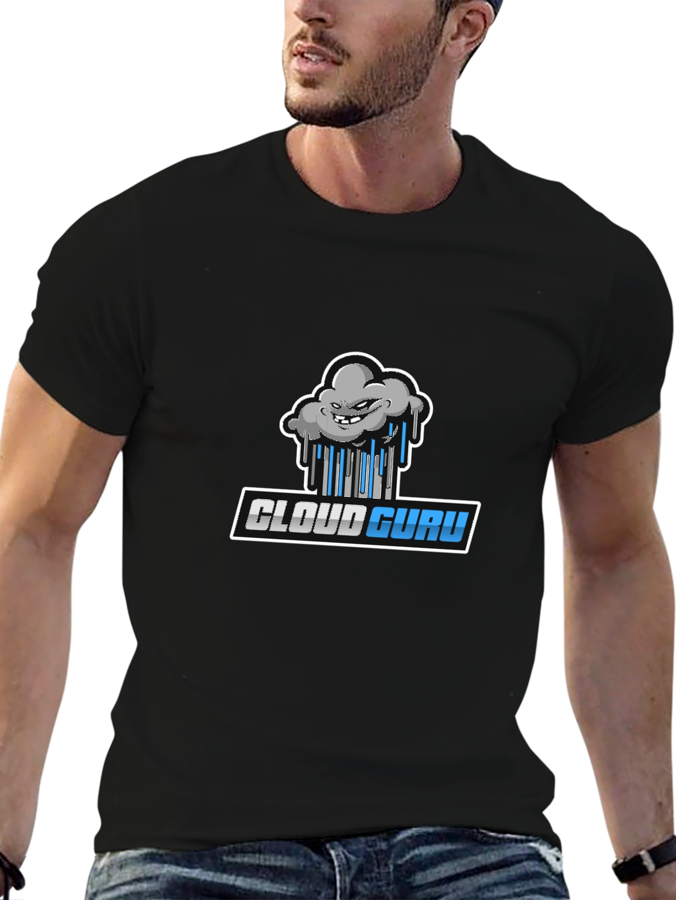 Cloud Guru Black T-Shirt - Tech Inspired Design