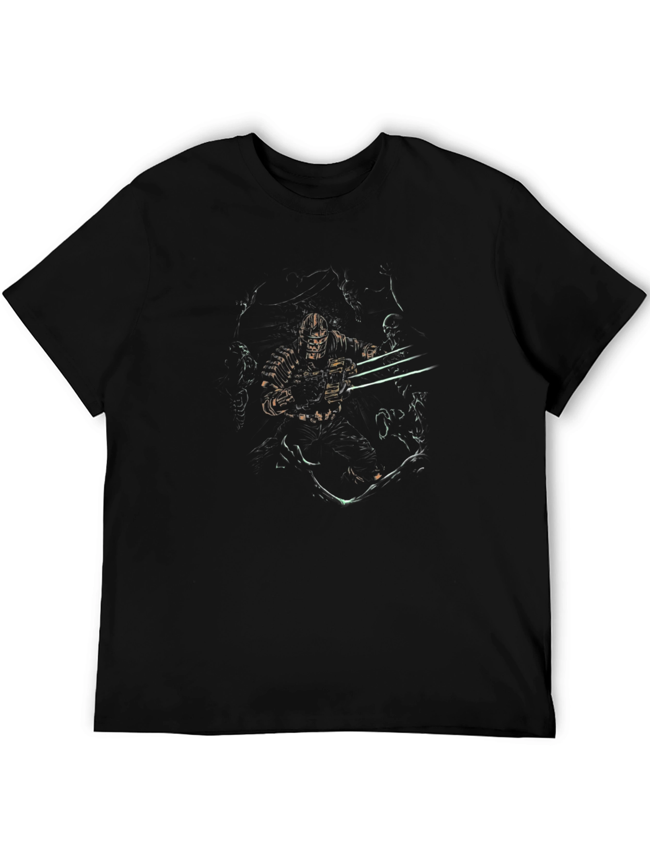 Grim Warrior Graphic Black T-Shirt