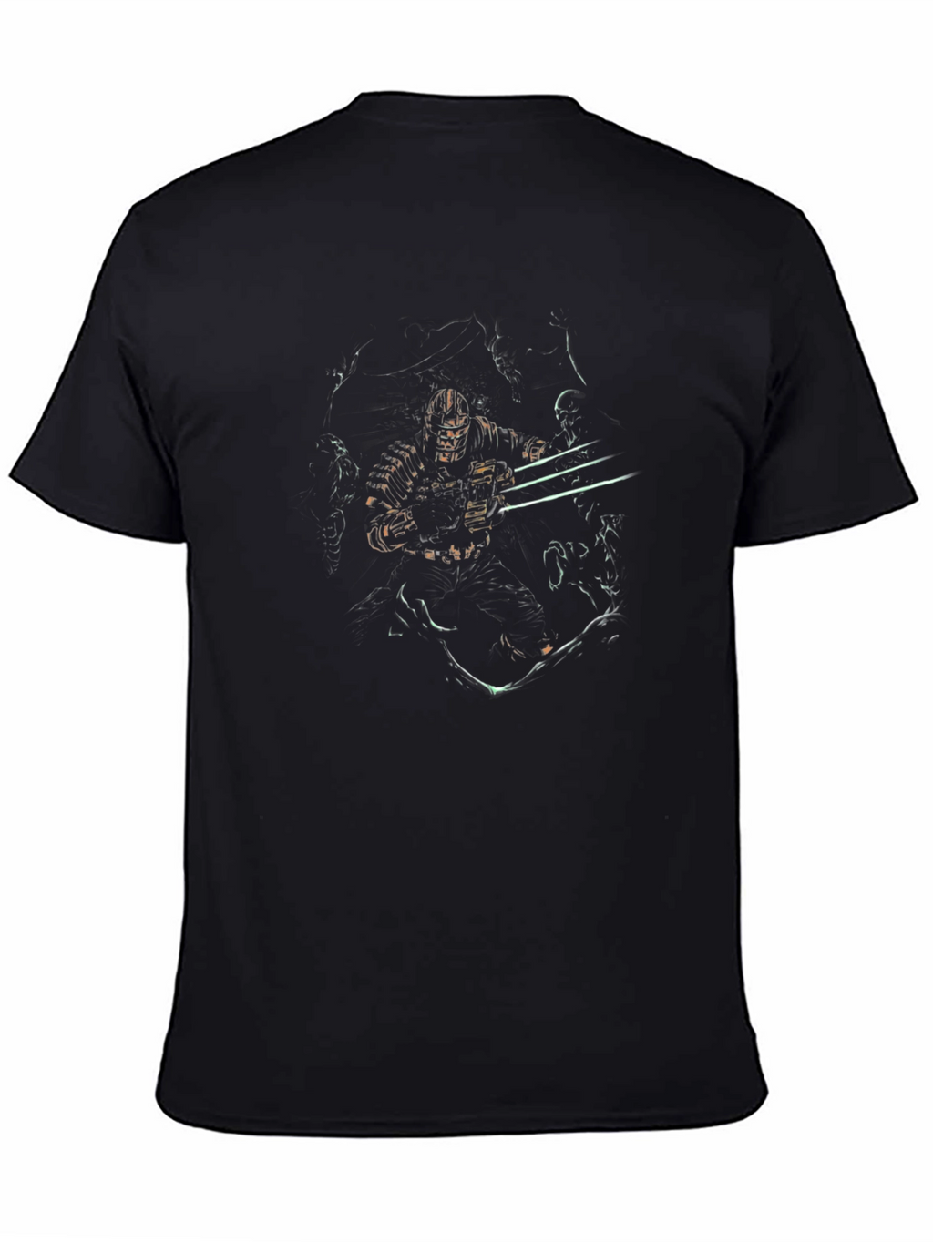 Grim Warrior Graphic Black T-Shirt