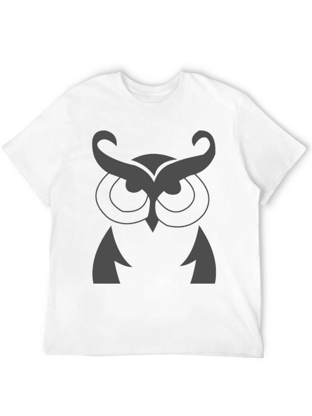 Owl Graphic Print Crew Neck T-Shirt