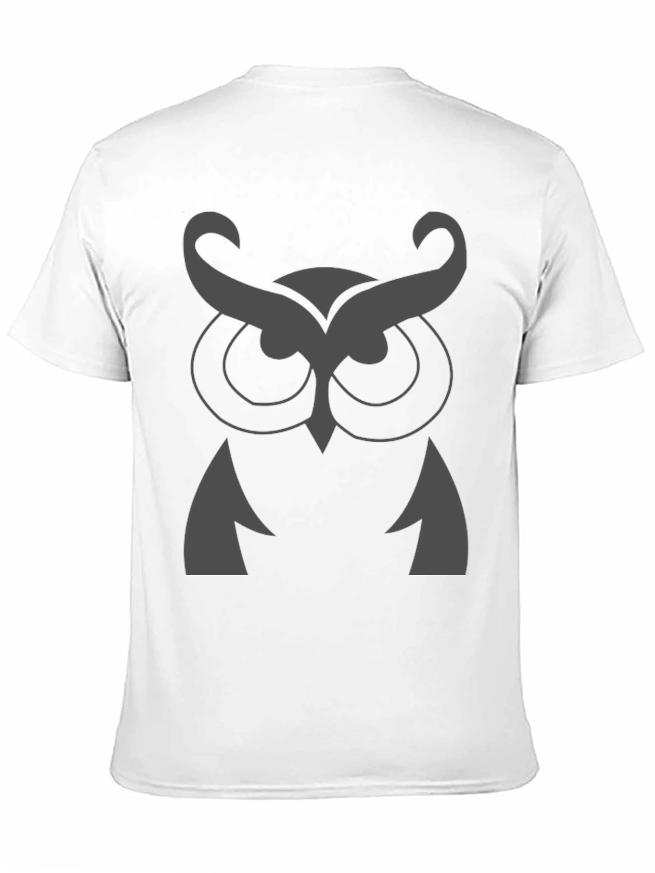 Owl Graphic Print Crew Neck T-Shirt