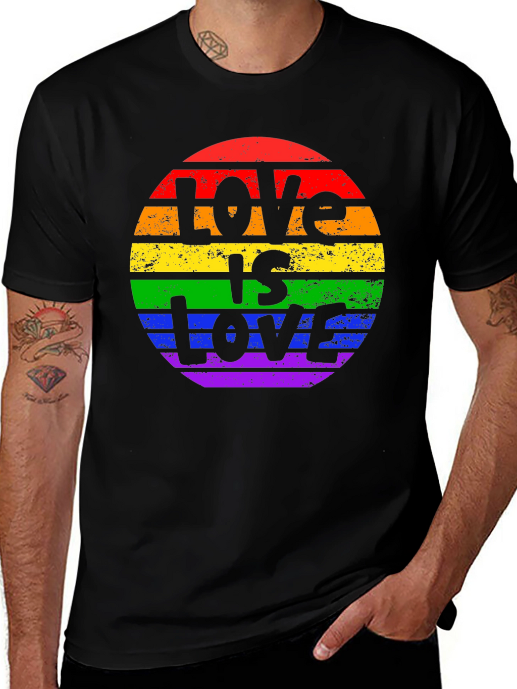 Love is Love Pride T-Shirt - LGBTQ+ Rainbow Tee