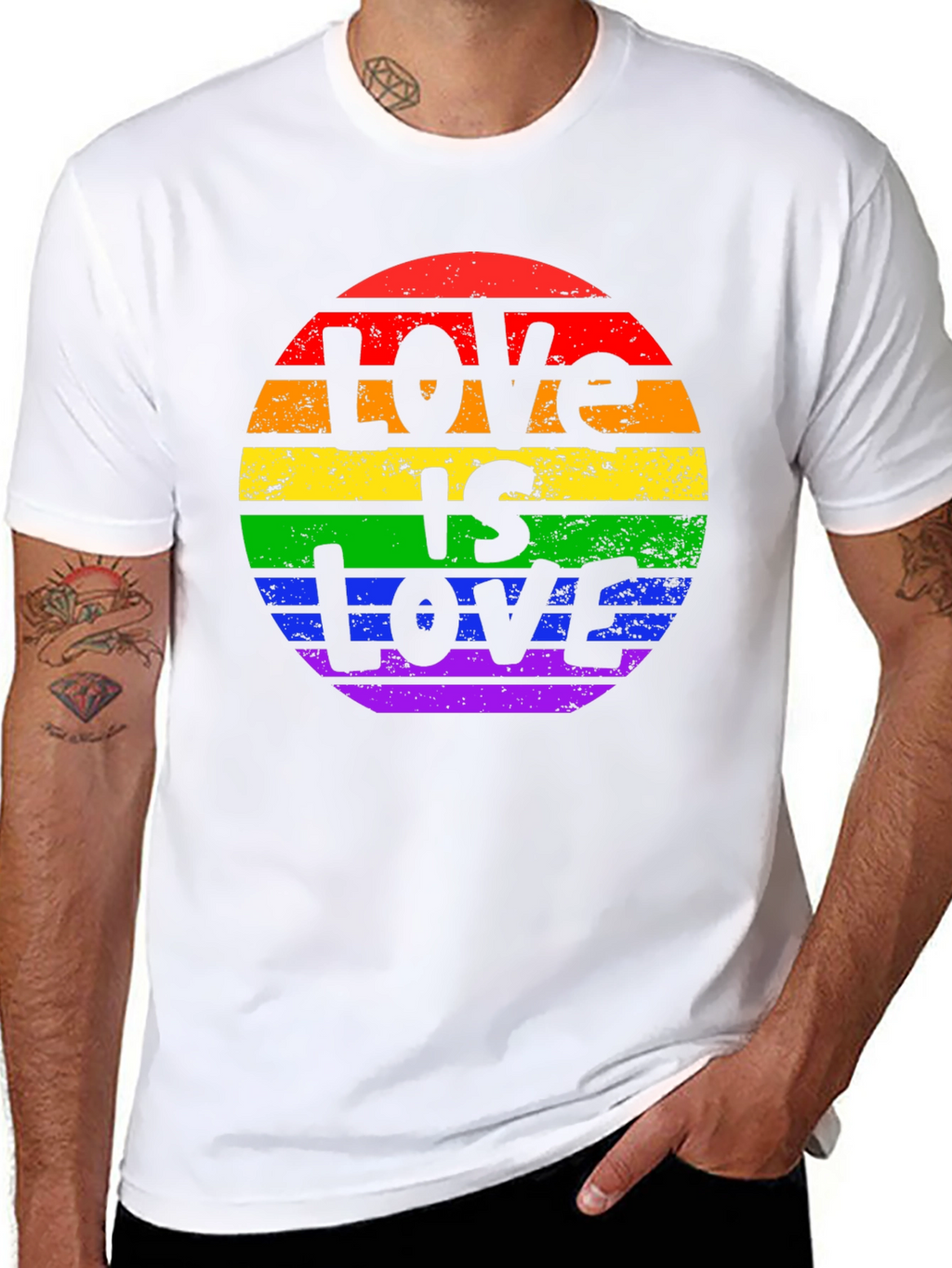 Love is Love Pride T-Shirt - LGBTQ+ Rainbow Tee
