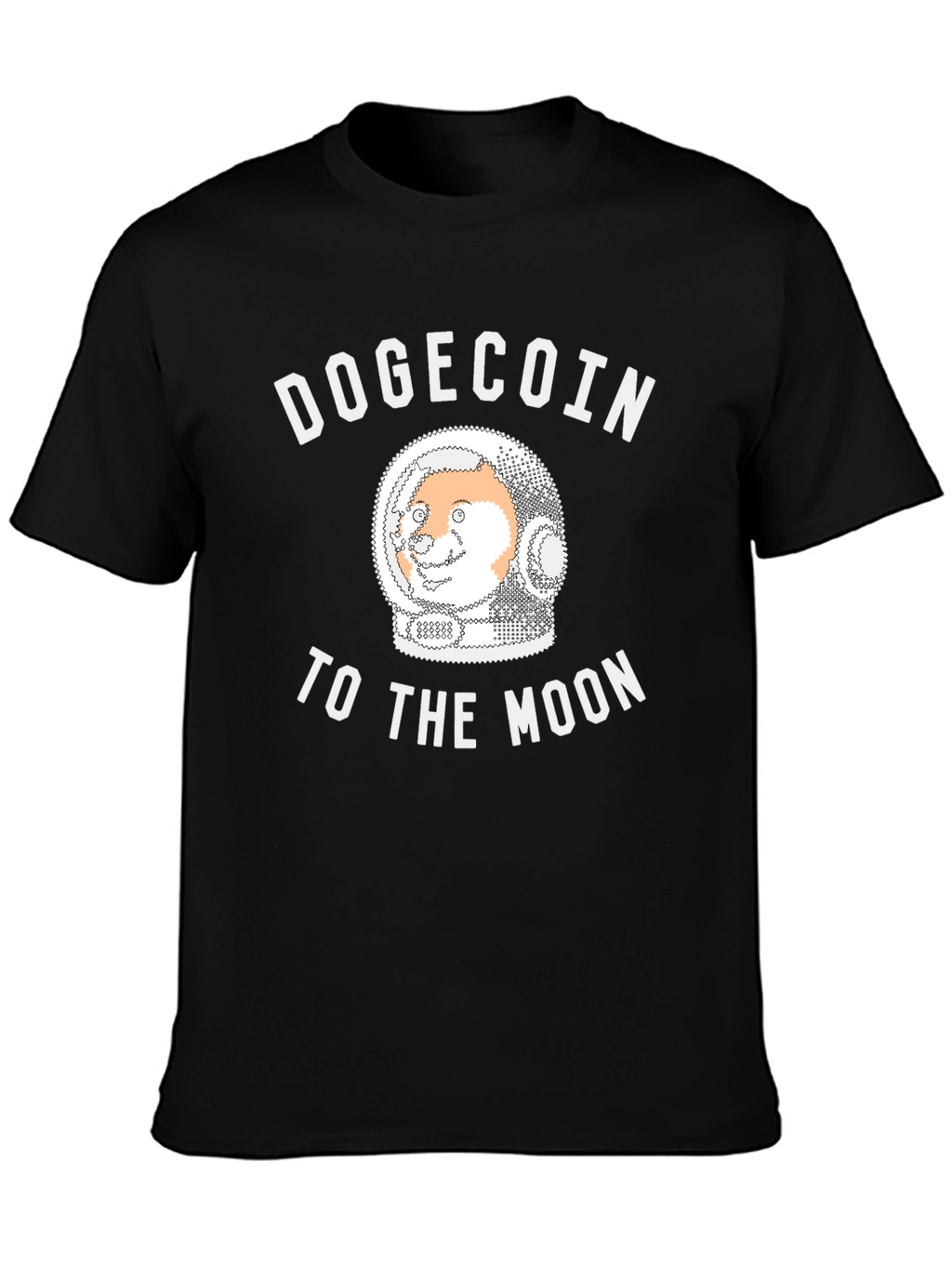 Dogecoin To The Moon Black T-Shirt