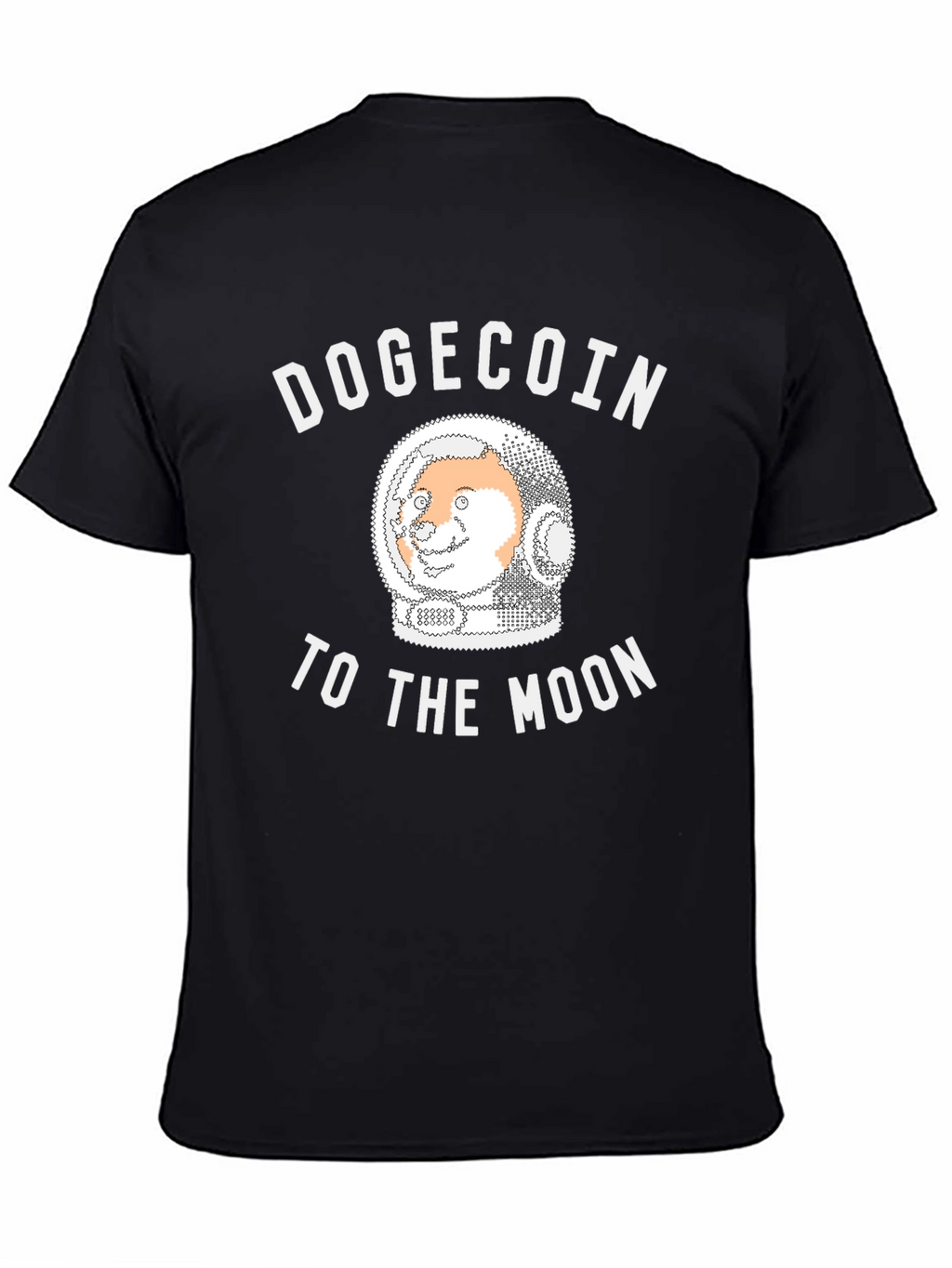 Dogecoin To The Moon Black T-Shirt