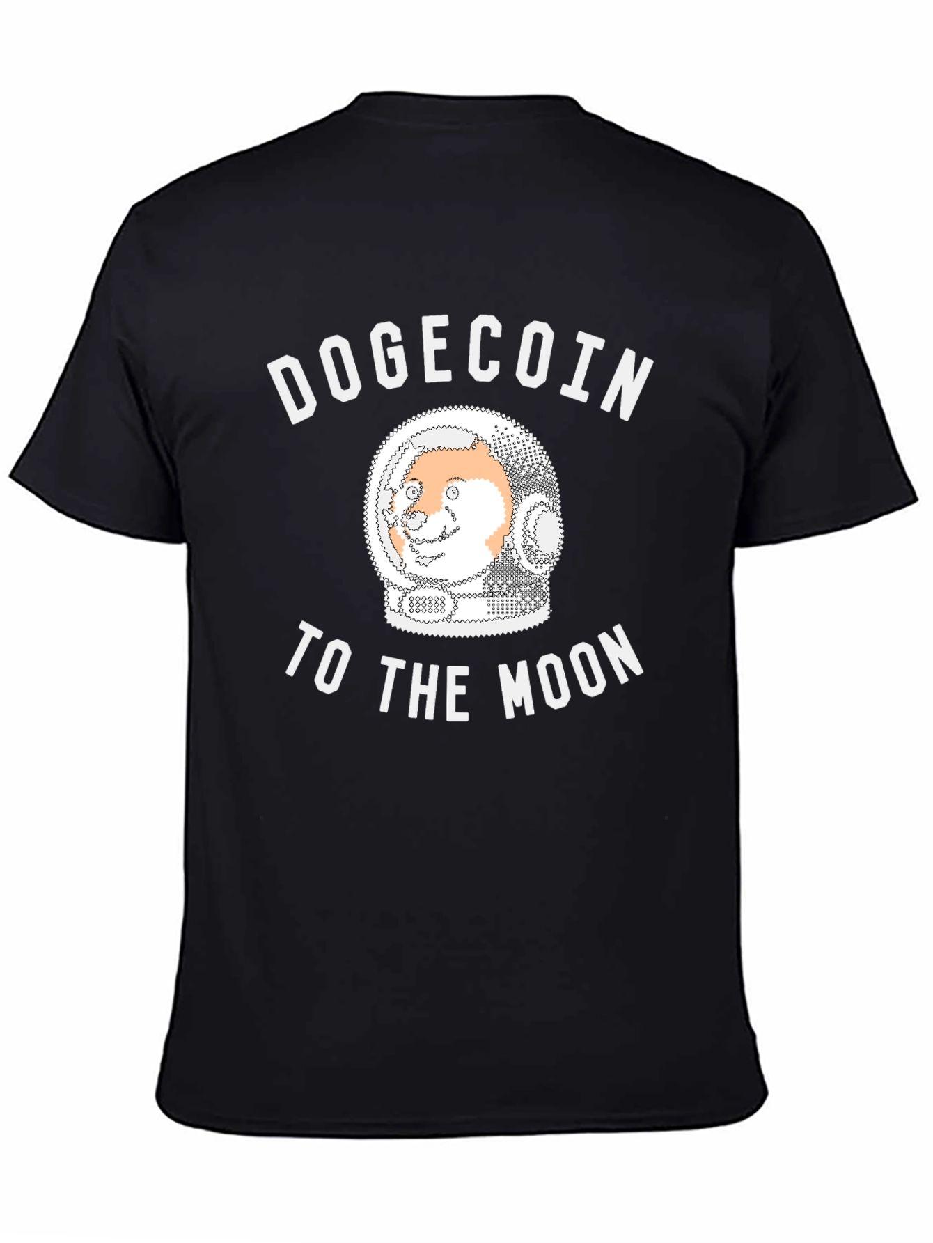Dogecoin To The Moon Black T-Shirt