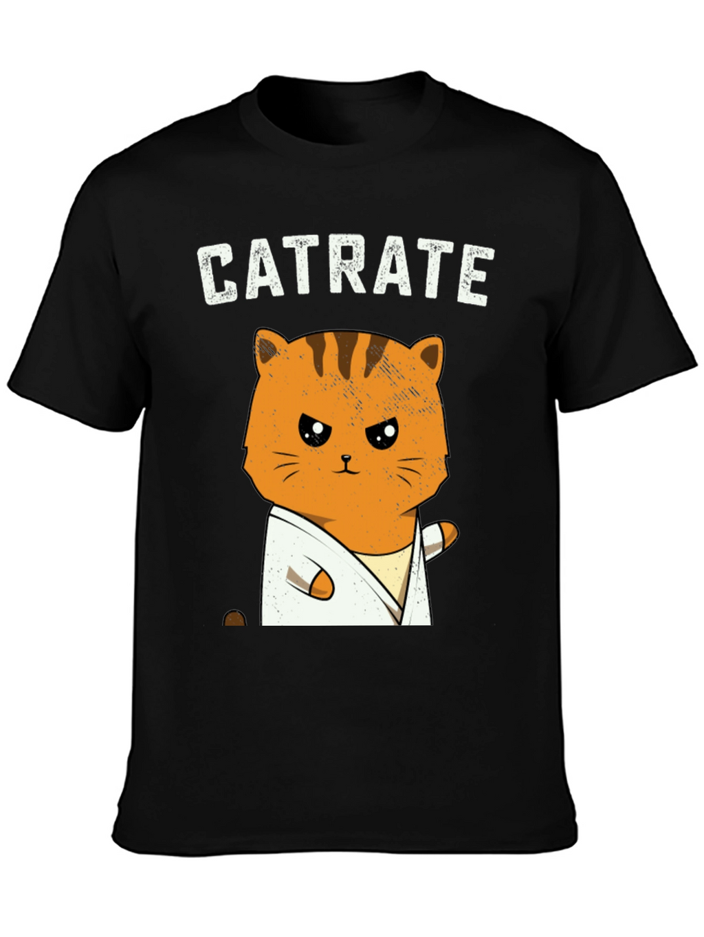 Catrate Karate Cat Graphic T-Shirt