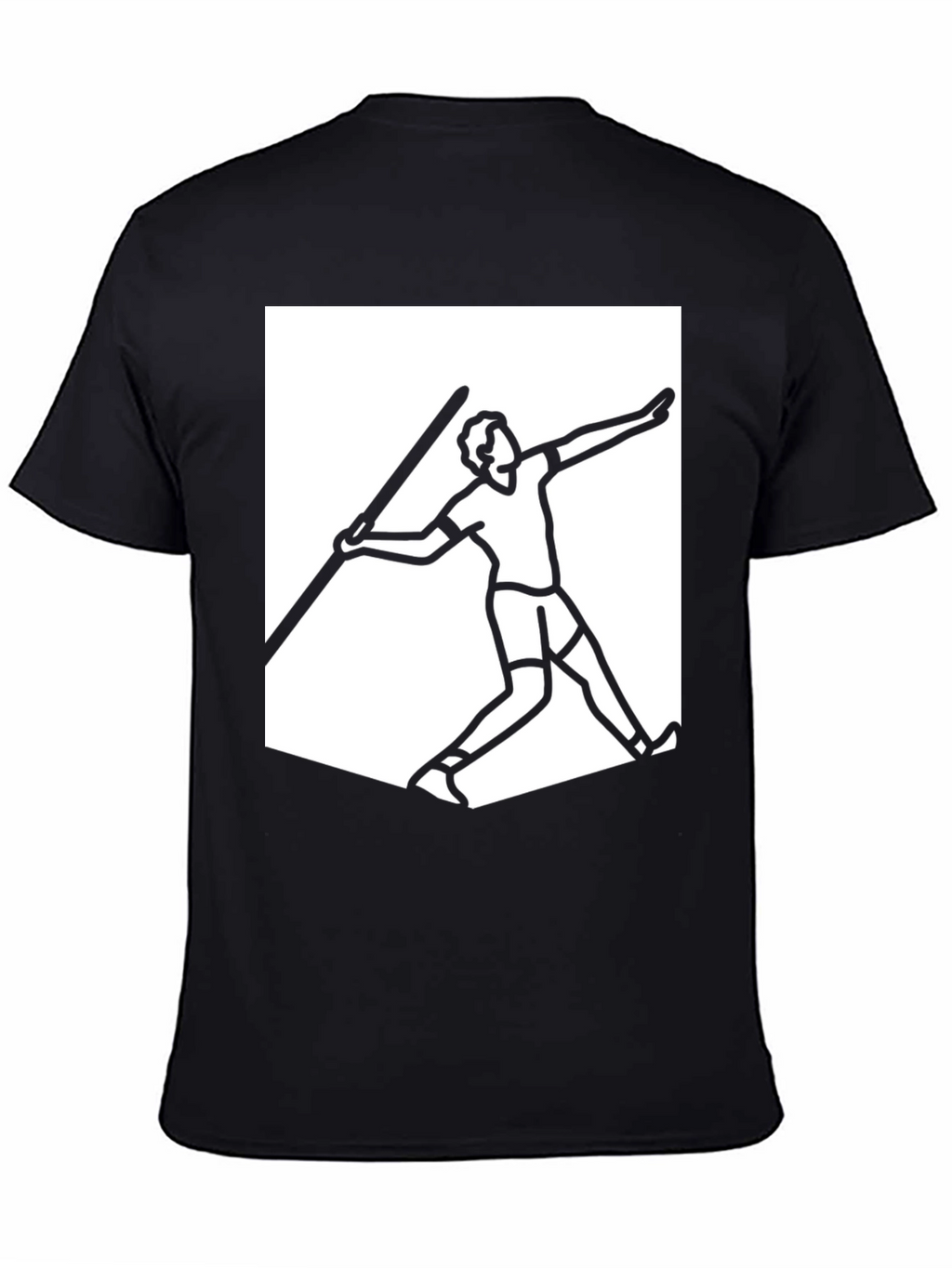 Javelin Thrower Graphic Tee - Black