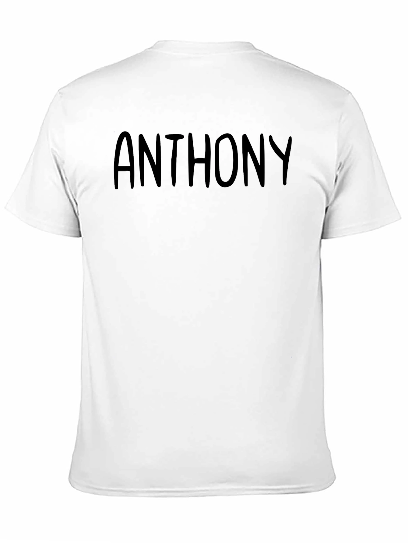 Anthony Black Custom Name T-Shirt