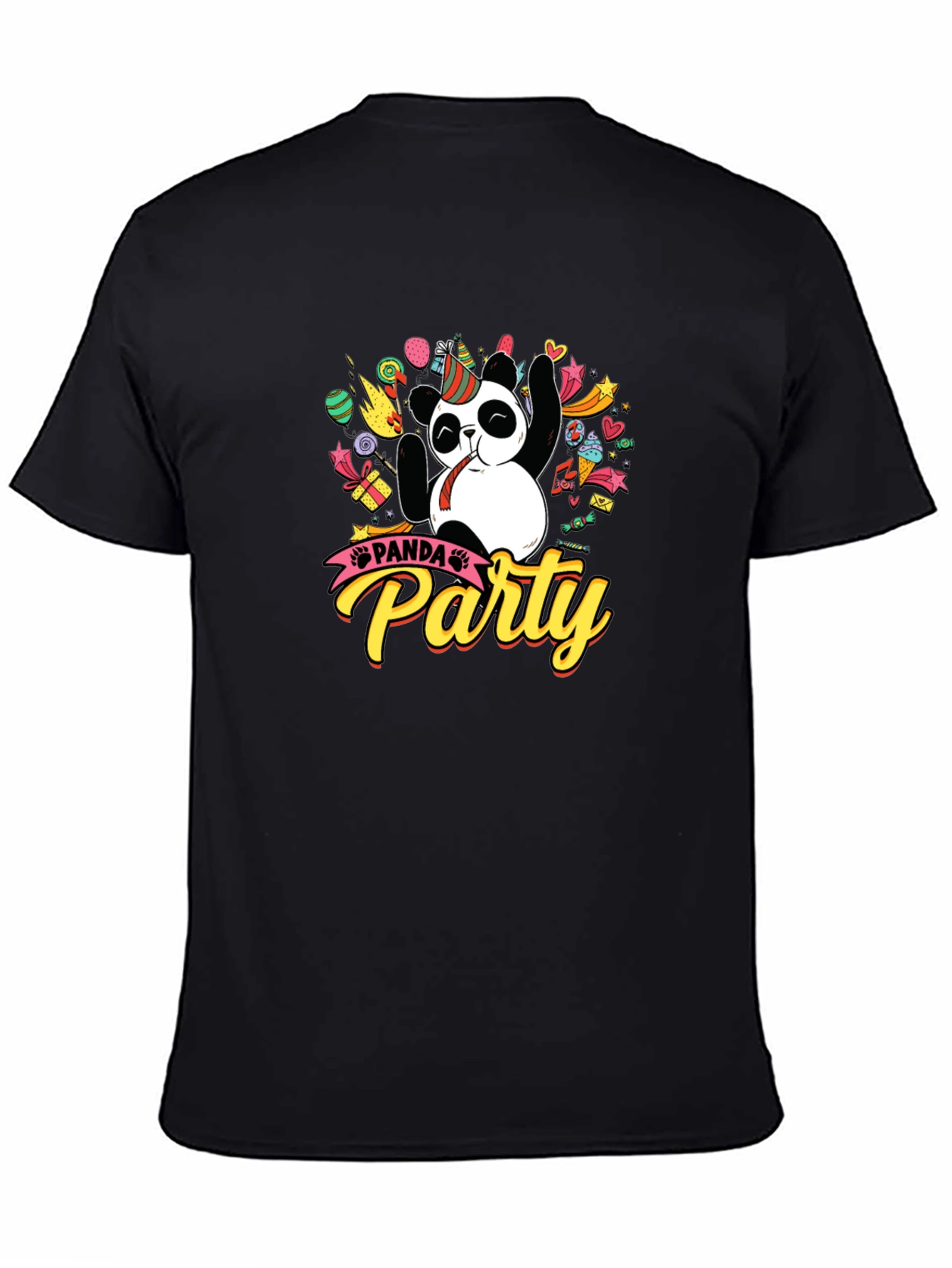 Panda Party T-Shirt - Fun Graphic Tee for Celebrations