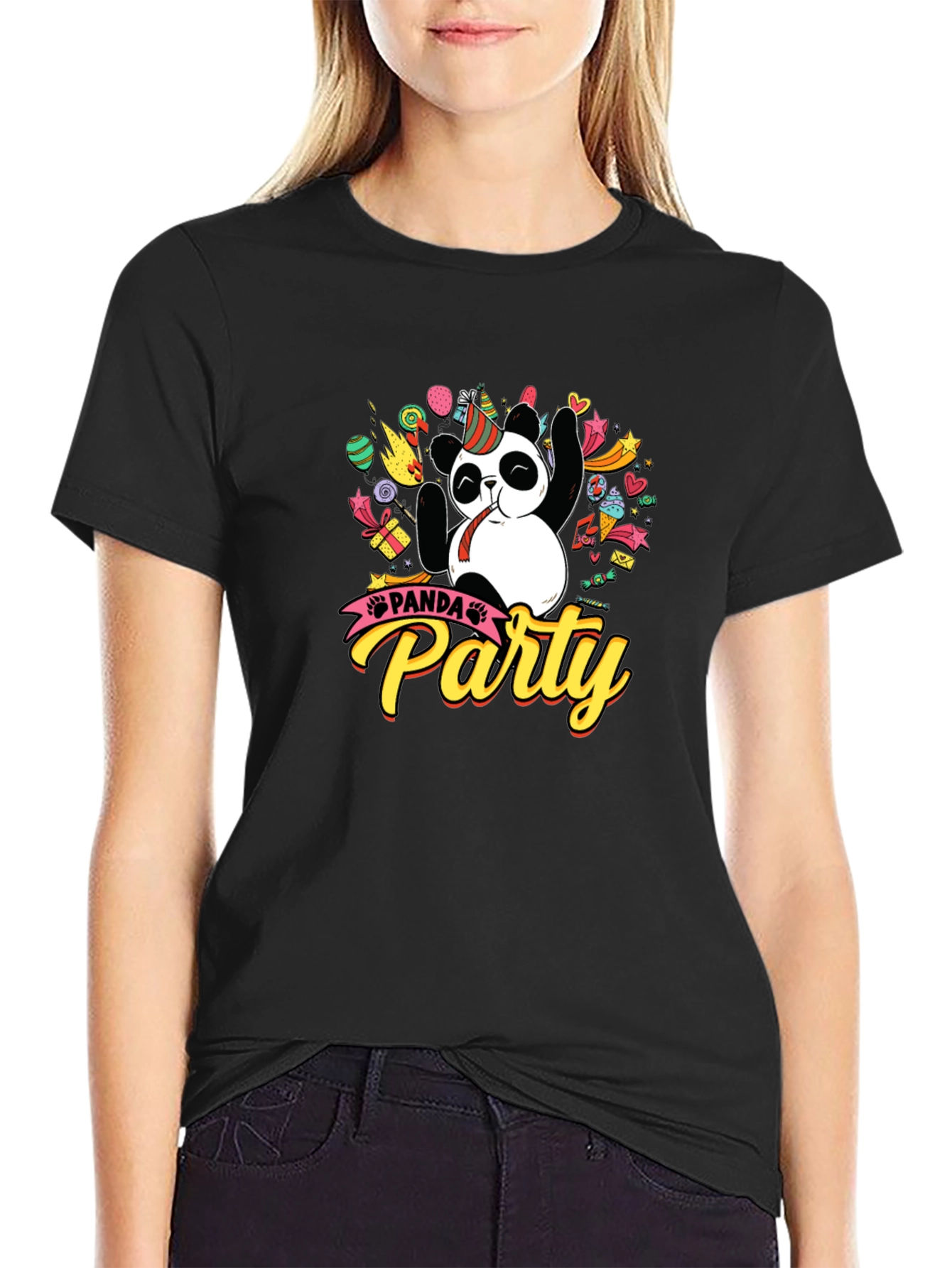 Panda Party T-Shirt - Fun Graphic Tee for Celebrations