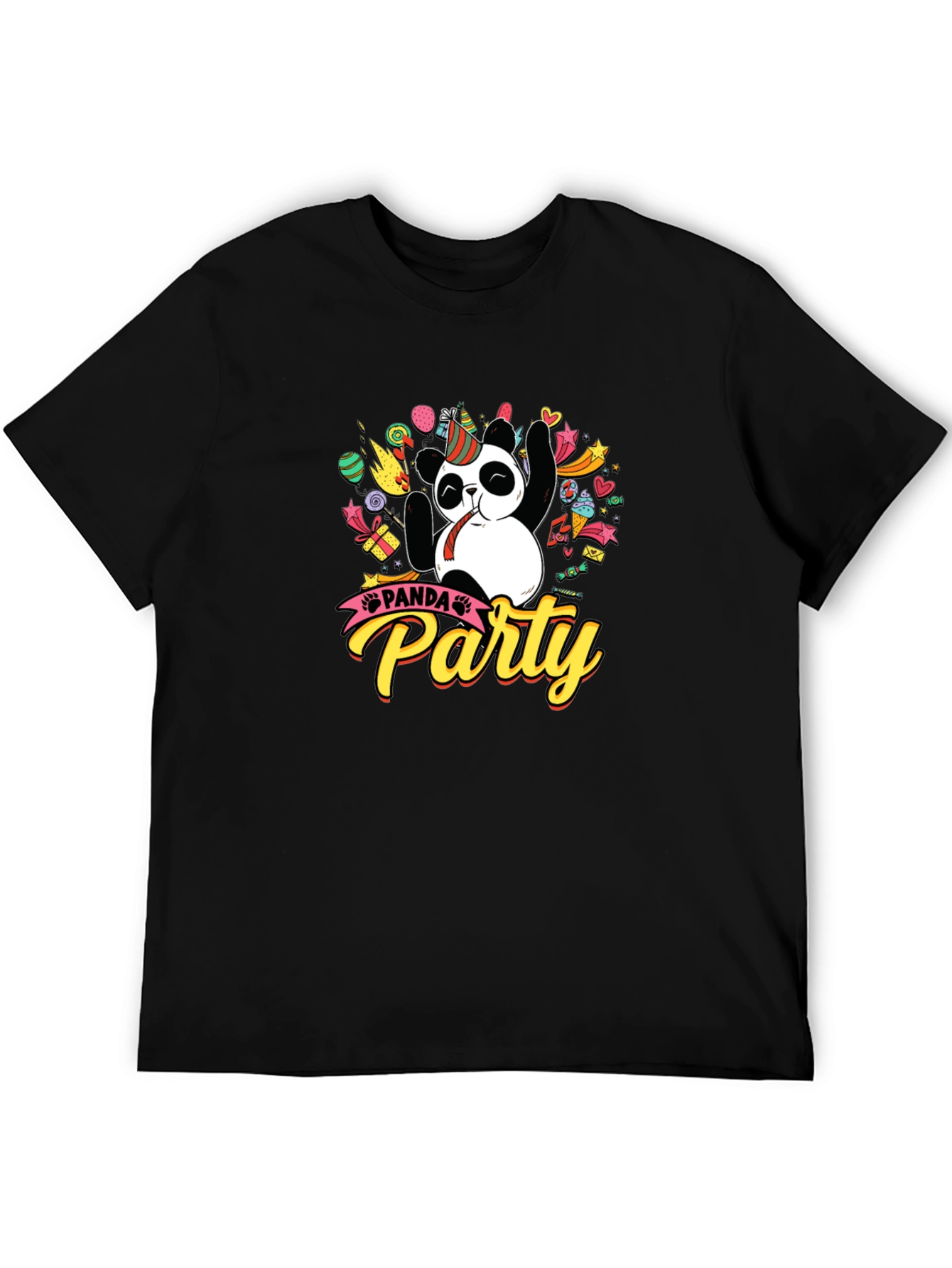 Panda Party T-Shirt - Fun Graphic Tee for Celebrations