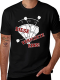 Darts Graphic Tee - Diese Verflixte Eins! Black Shirt