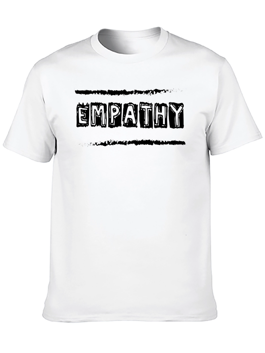Empathy Graphic Tee - Soft Black Cotton T-Shirt