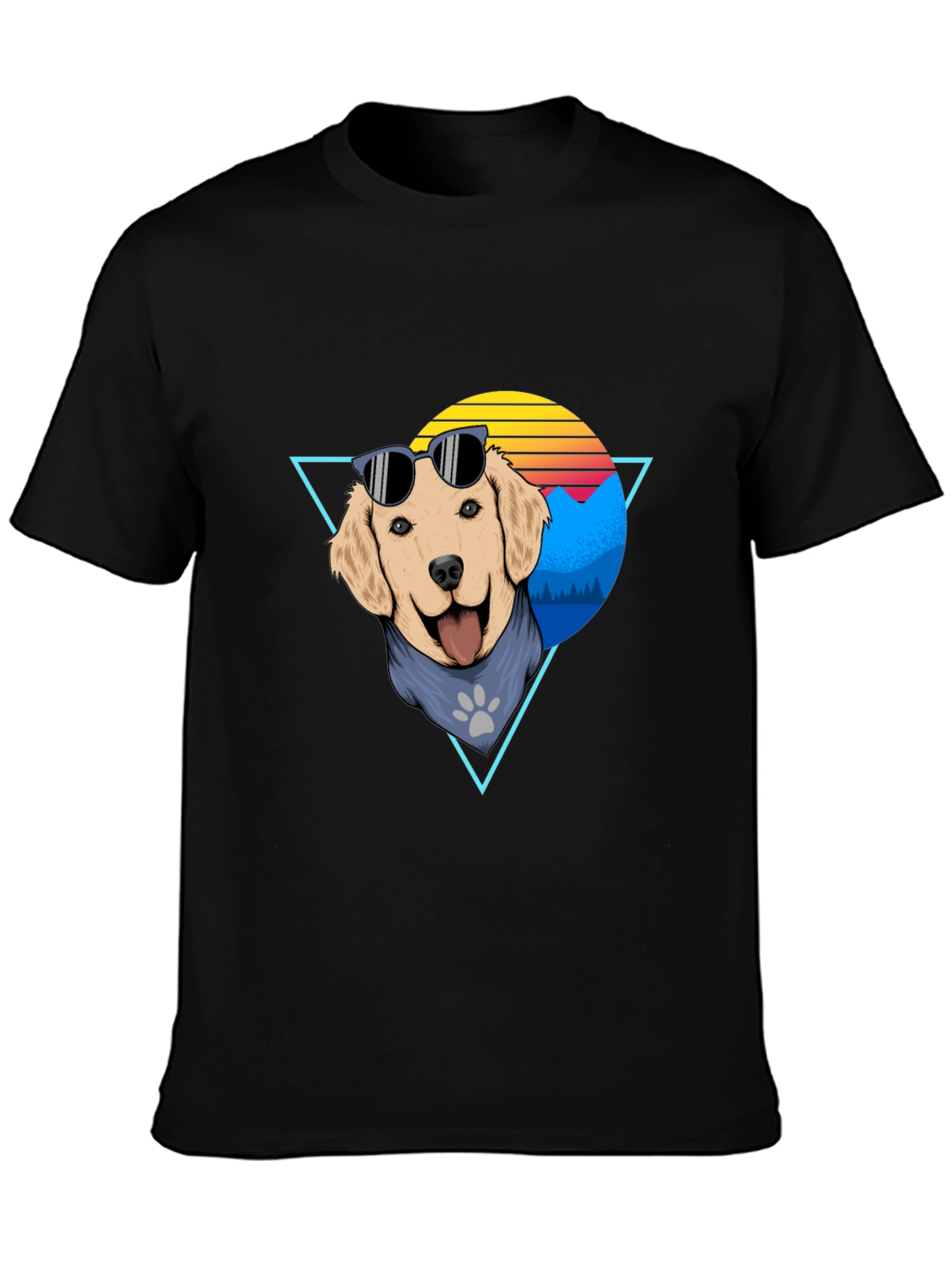 Cool Dog Graphic Tee - Retro Style