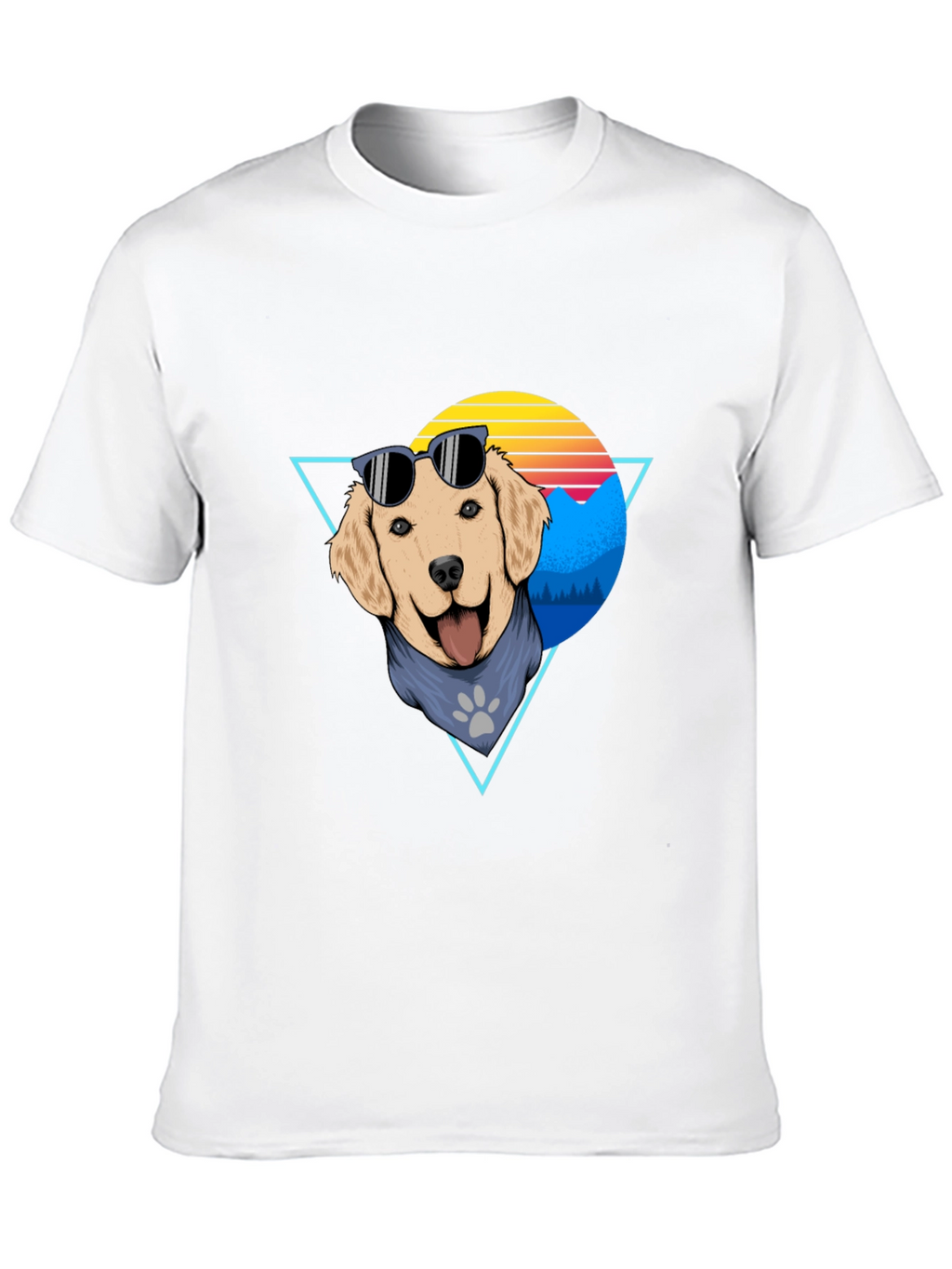 Cool Dog Graphic Tee - Retro Style