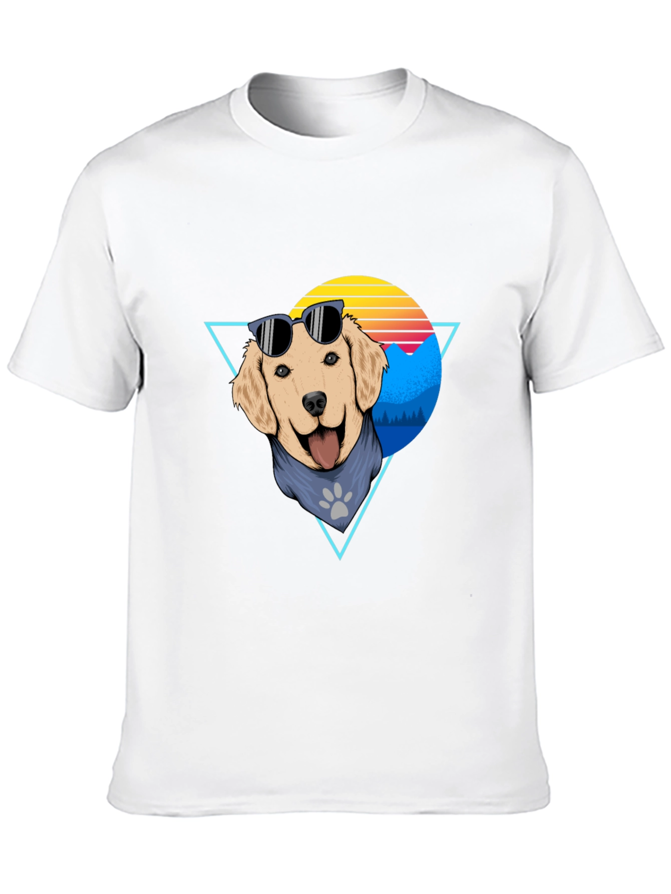 Cool Dog Graphic Tee - Retro Style