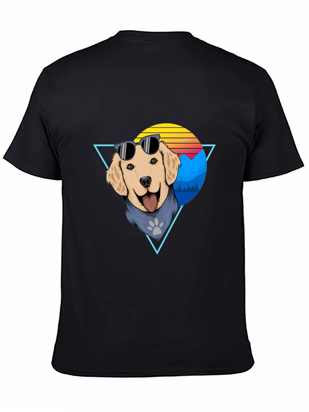 Cool Dog Graphic Tee - Retro Style