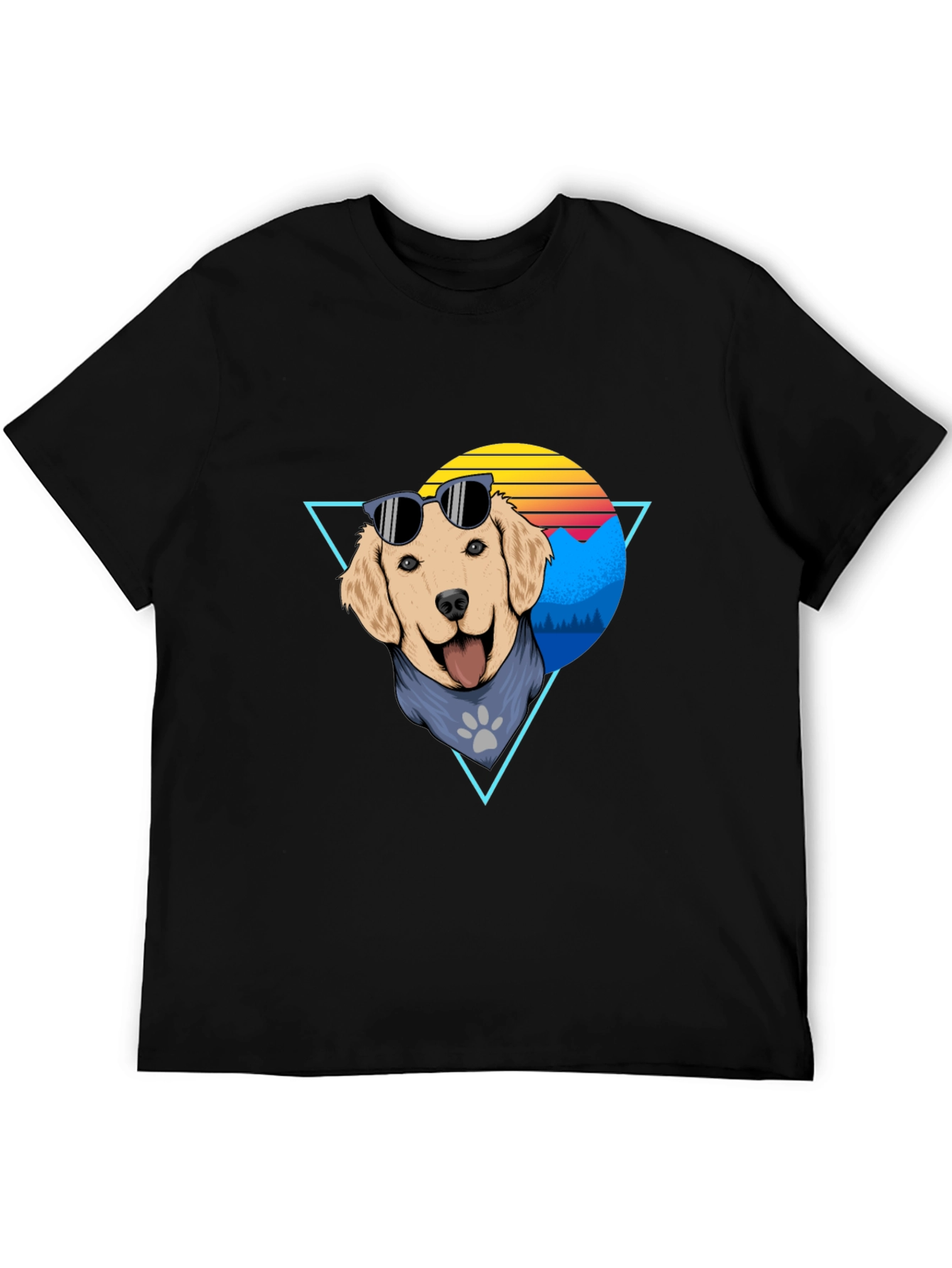Cool Dog Graphic Tee - Retro Style