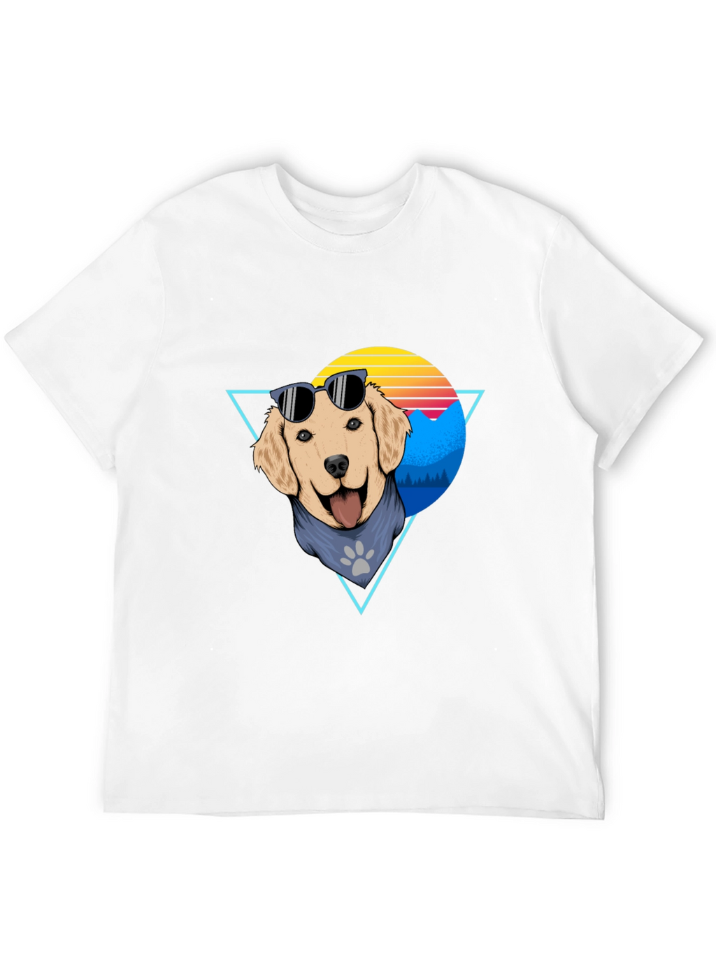 Cool Dog Graphic Tee - Retro Style