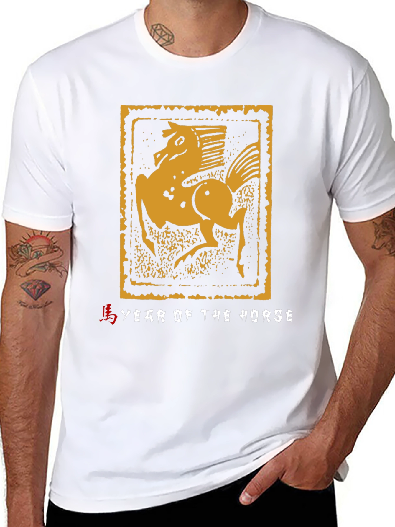 Year of the Horse Graphic Tee - Black