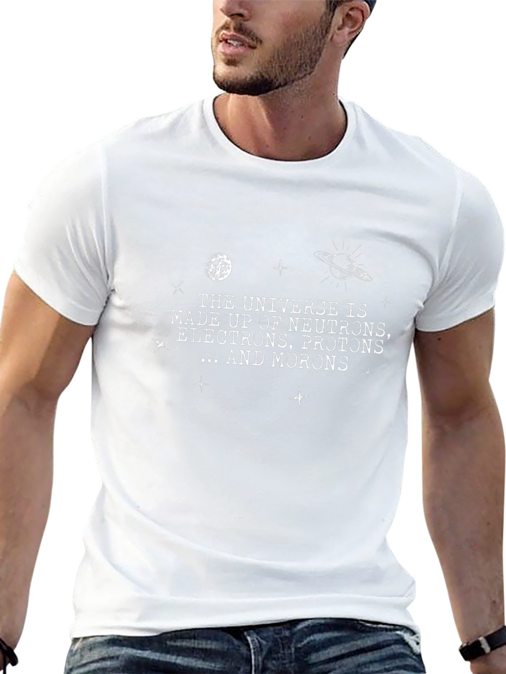 Universe Composition T-Shirt - Nerdy Science Tee