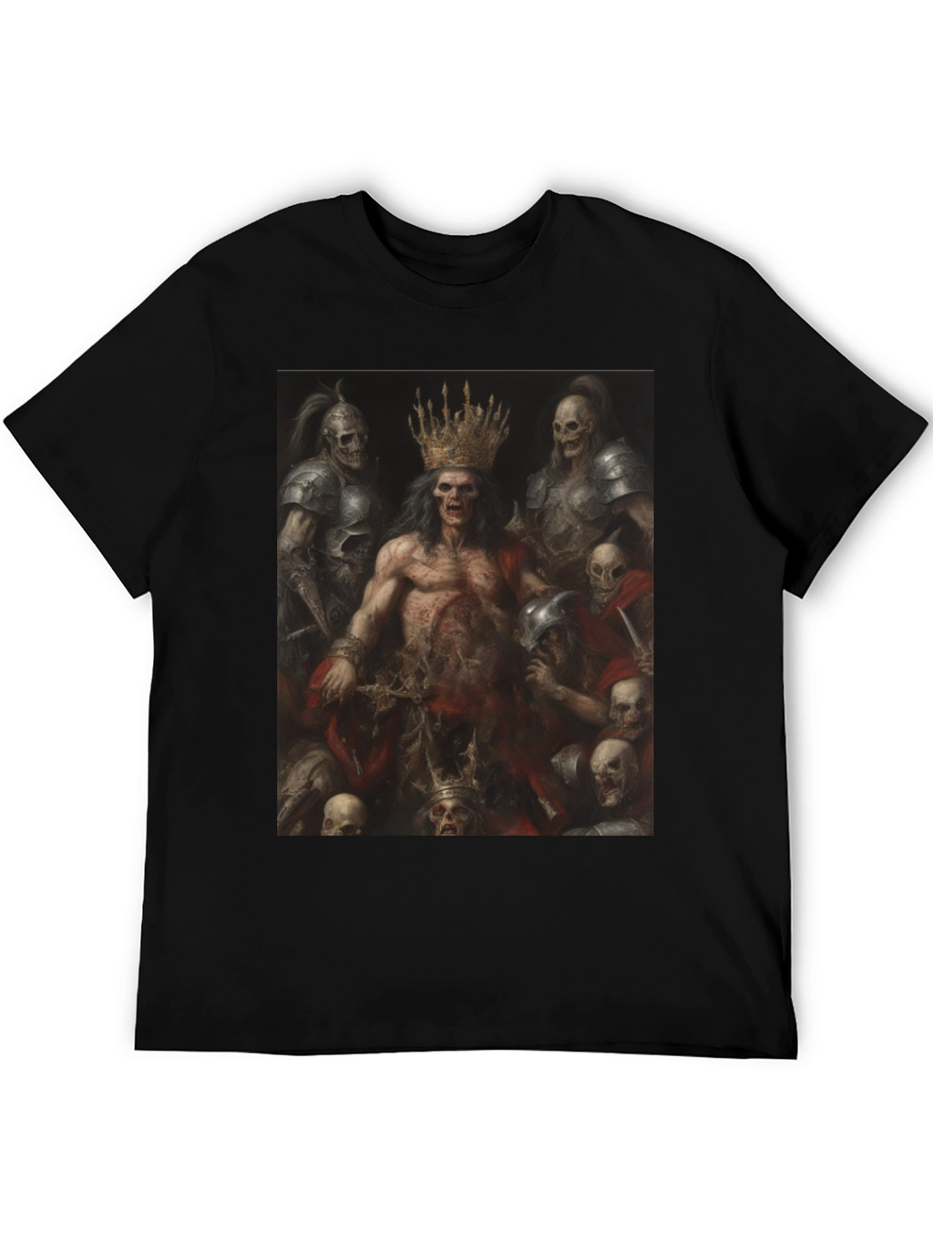 Undead King Graphic Tee - Black T-Shirt